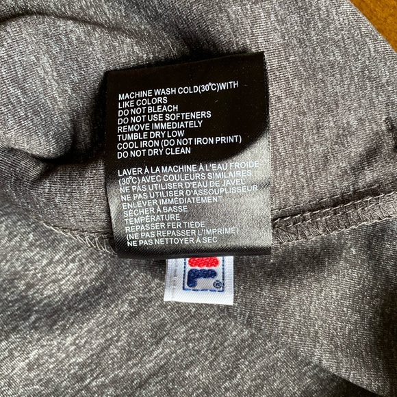 Dark Grey Variegated FILA Fitted Sports Jacket Size Large - Picture 10 of 11